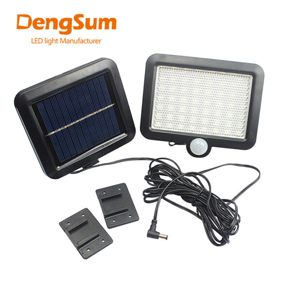 [DENGSUM]56 LED Solar Light Waterproof PIR Motion Sensor Wall Lamp Outdoor Garden Parks Security EmergencyStreet SolarGarden 1