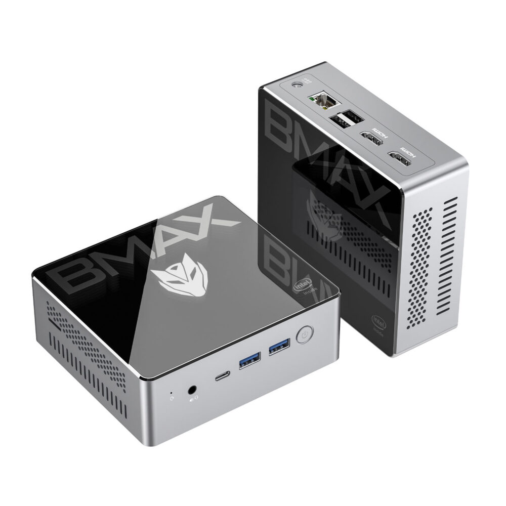 BMAX B2 plus Windows 10 Mini PC Intel Celeron N4120 8GB DDR4 256GB SSD Dual Screen 4K Mini Computer mini gaming pc 1