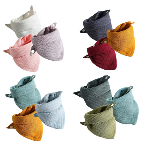 20pcs/lot Baby Bibs Pocket Cotton Gauze Saliva Towel Baby Handkerchief Bib Children Gauze Bib 1