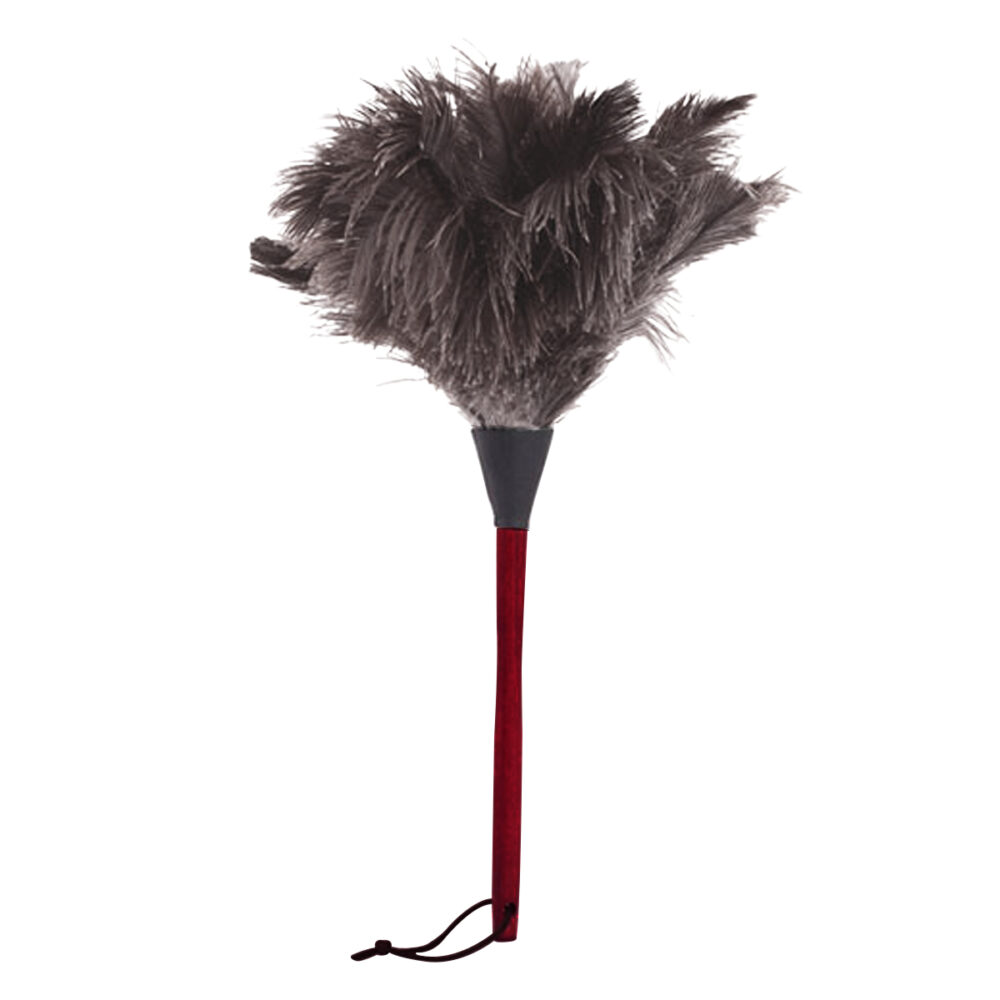 1 PC Anti-static Ostrich Natural Feather Brush Duster Dust Wooden Handle Cleaning Tool Household Furniturer Car Dust Cleaner 1